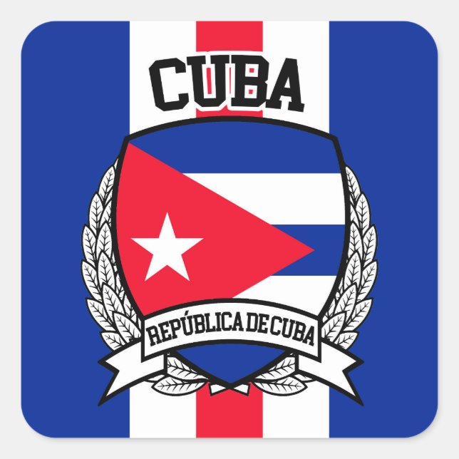 Cuba Square Sticker (Front)