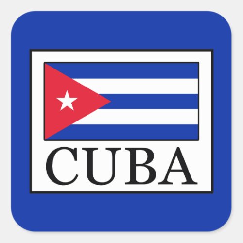 Cuba Square Sticker