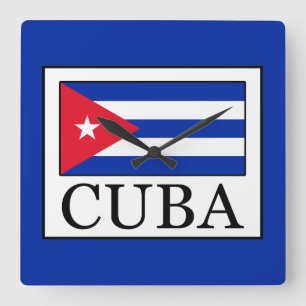 Cuba Square Wall Clock