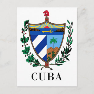 CUBA - symbol/coat of arms/flag/colors/emblem Postcard