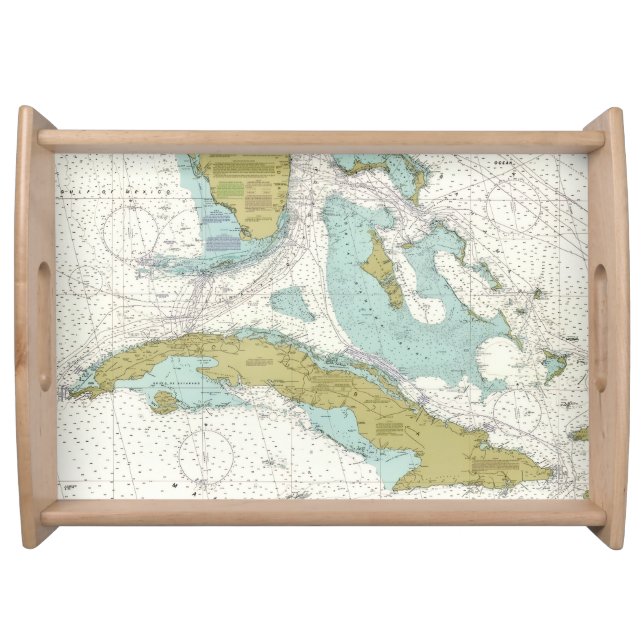 Cuba & the Straits of Florida Serving Tray (Front)