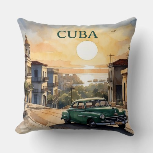 Cuba Throw Pillow
