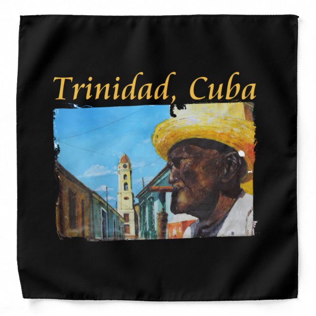 Cuba - Trinidad Cuban Cigar Art Bandana (Front)