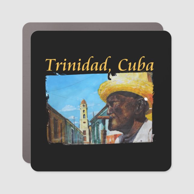 Cuba - Trinidad Cuban Cigar Art Car Magnet (Front)