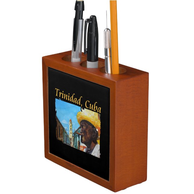Cuba - Trinidad Cuban Cigar Art Desk Organizer (In Situ)