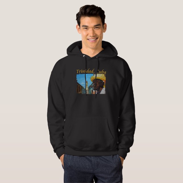 Cuba - Trinidad Cuban Cigar Art Hoodie (Front Full)