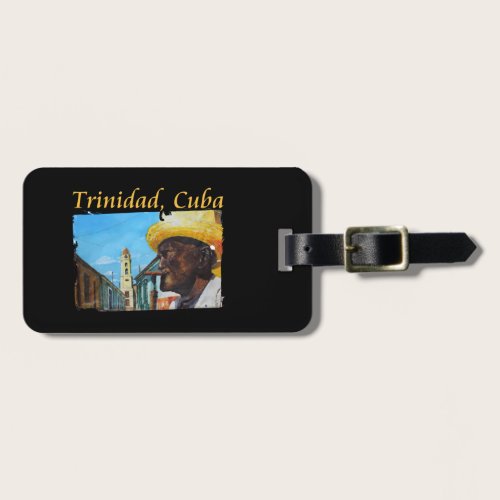 Cuba Trinidad Cuban Cigar Art Luggage Tag