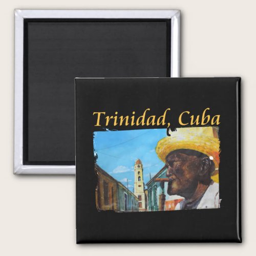 Cuba Trinidad Cuban Cigar Art Magnet