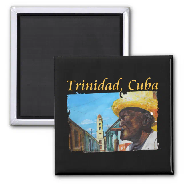 Cuba Trinidad Cuban Cigar Art Magnet (Front)