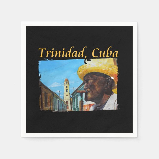 Cuba - Trinidad Cuban Cigar Art Napkins (Front)