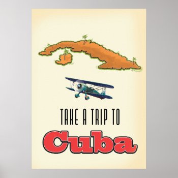 Cuba Vacation Poster by bartonleclaydesign at Zazzle