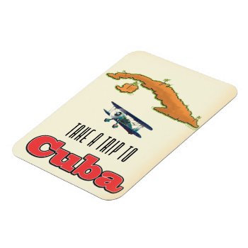 Cuba Vacation Poster Magnet by bartonleclaydesign at Zazzle