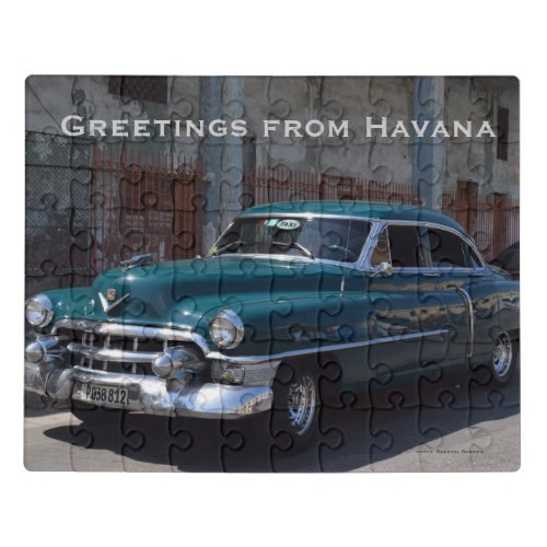 Cuba Vintage Car Jigsaw Puzzle