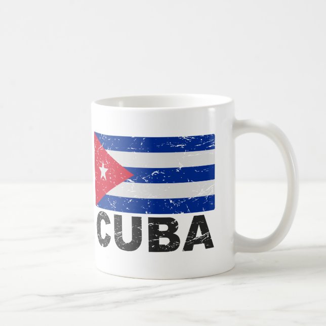 Cuba Vintage Flag Coffee Mug (Right)