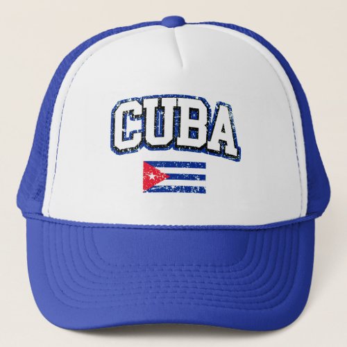 Cuba Vintage Flag Trucker Hat