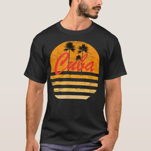 Cuba Vintage Retro  70s Throwback Surf T  T_Shirt