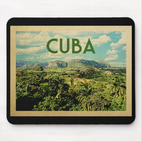 Cuba Vintage Travel Mouse Pad