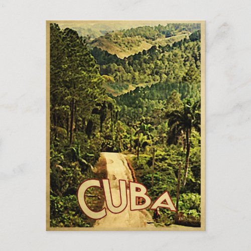Cuba Vintage Travel Postcard