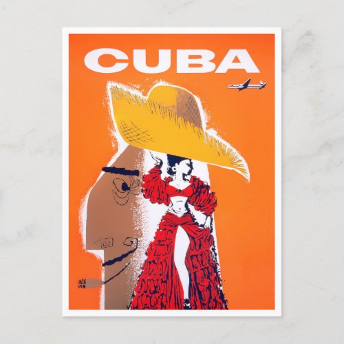Cuba vintage travel postcard