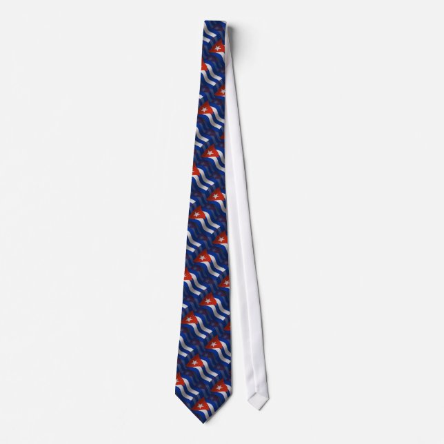 Cuba Waving Flag Tie (Front)
