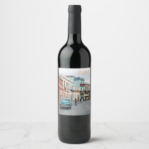 Cuba     wine label