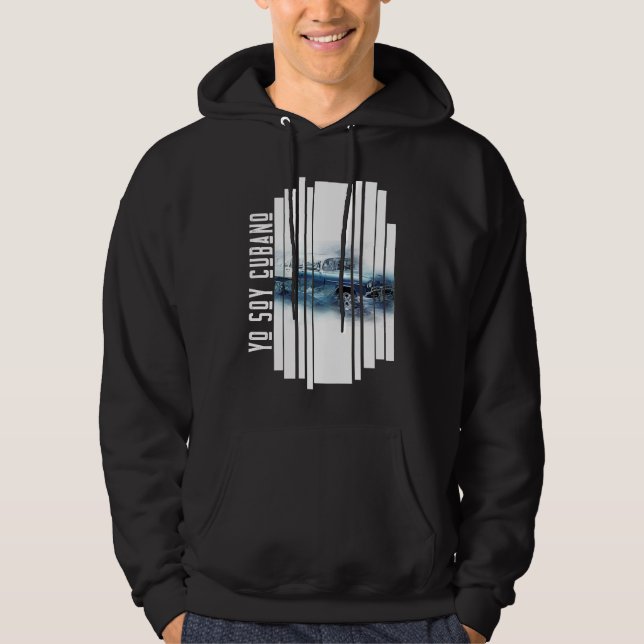 CUBA YO SOY CUBANO  SUMMER RETRO CAR CUBAN STYLE HOODIE (Front)