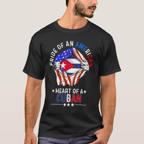 Cuban American America Pride Foreign Country Cuba  T_Shirt