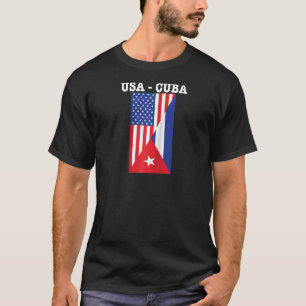 Cuban American Flag Cuba Libre With American Flag T-Shirt