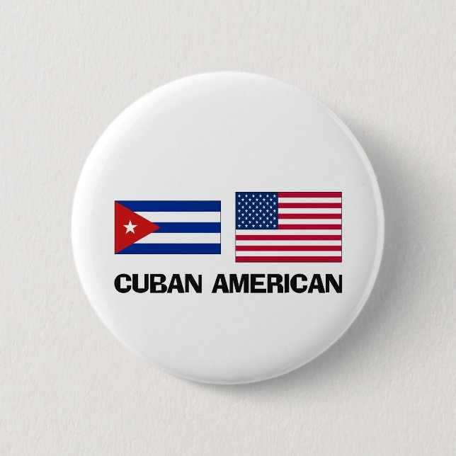 Cuban American Pinback Button (Front)
