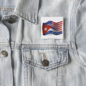 Cuban-American Waving Flag Button (In Situ)
