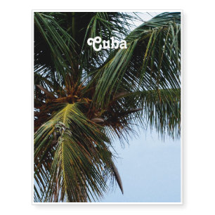 Cuban Beach Temporary Tattoos
