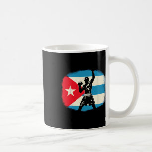 Cuban Boxing Power With Flag Pride Coffee Mug