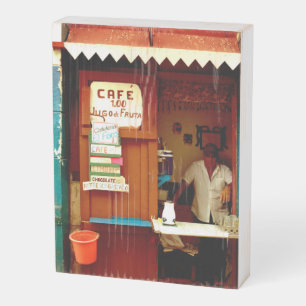 Cuban Cafe Window   Wood Box Sign