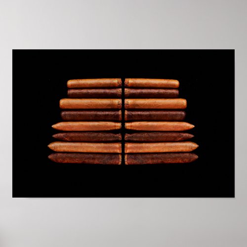 Cuban Cigar Tobacco Minimalism Poster