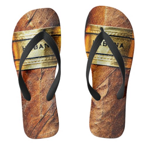 Cuban Cigars Habana Golden Vip Flip Flops