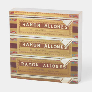 Cuban Cigars Ramon Allones Wood Box Sign