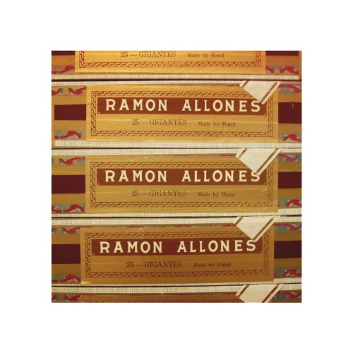 Cuban Cigars  Ramon Allones  Wood Wall Art