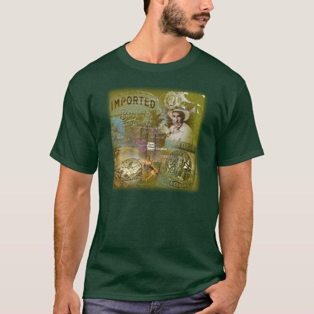 CUBAN CIGARS T-Shirt (Front)