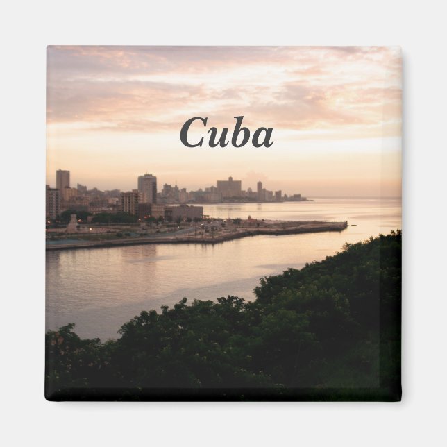 Cuban Cityscape Magnet (Front)