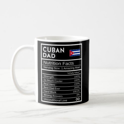 Cuban Dad Nutrition Facts National Pride For Dad Coffee Mug