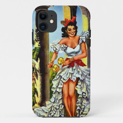 Cuban Dancer Vintage Travel iPhone 11 Case