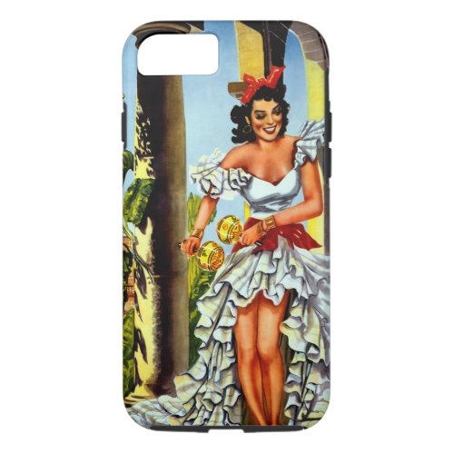 Cuban Dancer Vintage Travel iPhone 87 Case