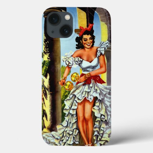 Cuban Dancer Vintage Travel iPhone 13 Case