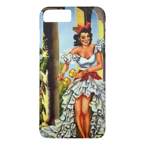 Cuban Dancer Vintage Travel iPhone 7 Plus Case