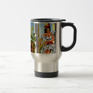 Cuban Dancer Vintage Travel Mug