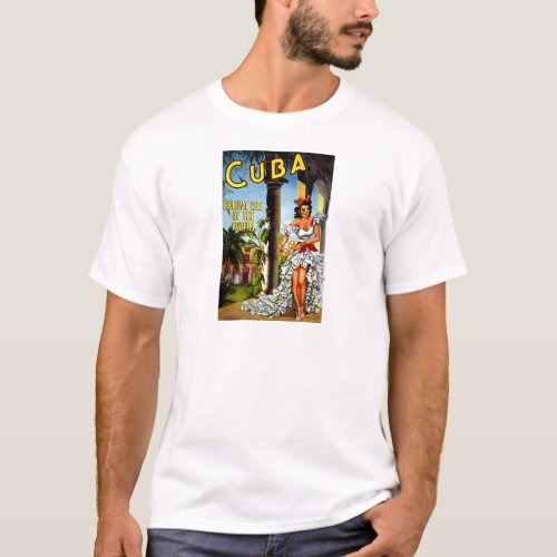 Cuban Dancer Vintage Travel T_Shirt