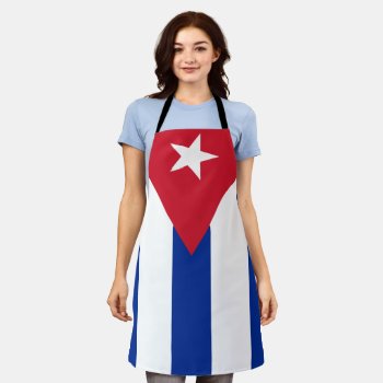Cuban Flag Apron by Pir1900 at Zazzle