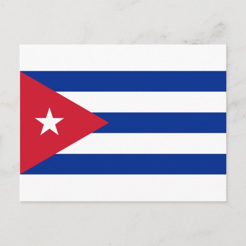 Cuban Flag _ Bandera Cubana _ Flag of Cuba Postcard