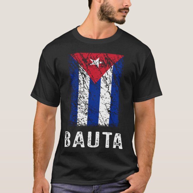 Cuban Flag Bauta Cuban Pride T-Shirt (Front)