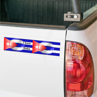 Cuban Flag Bumper Sticker
